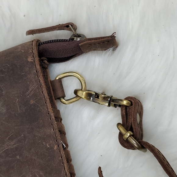 American Darling leather suede crossbody purse bag - Picture 4 of 10